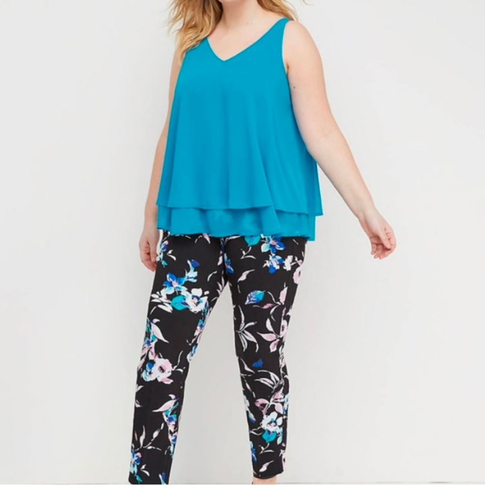 Lane Bryant Allie sexy stretch floral ankle pants
Size: 22W - Regular Inseam - Picture 2 of 8